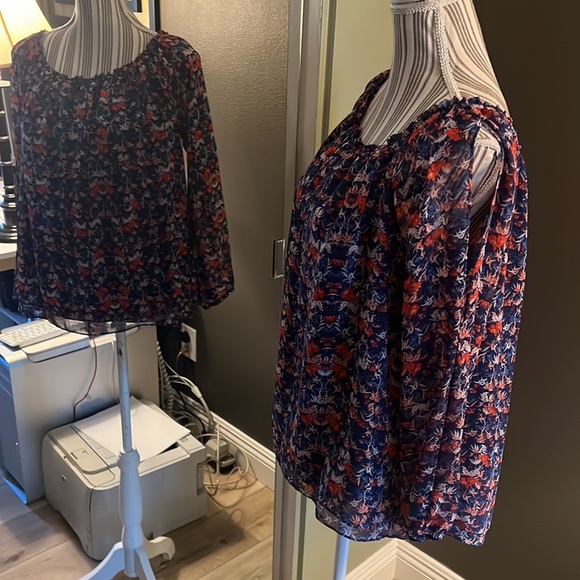 🎉1 hour sale. Sanctuary, Chantel boho off-shoulder, medium top, Anthropologie - Picture 2 of 12